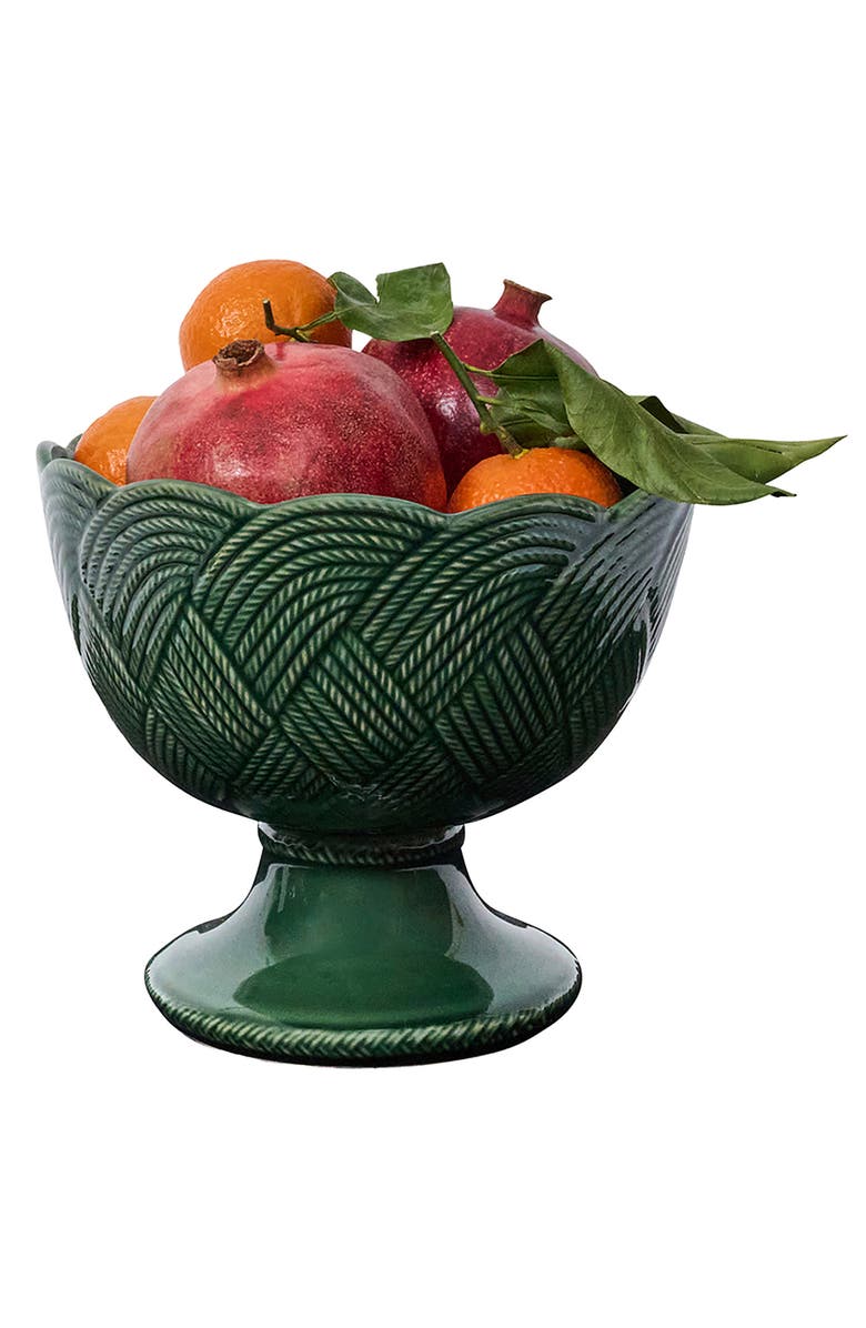 Juliska Le Panier Mystic Knot Footed Bowl, Alternate, color, Basil
