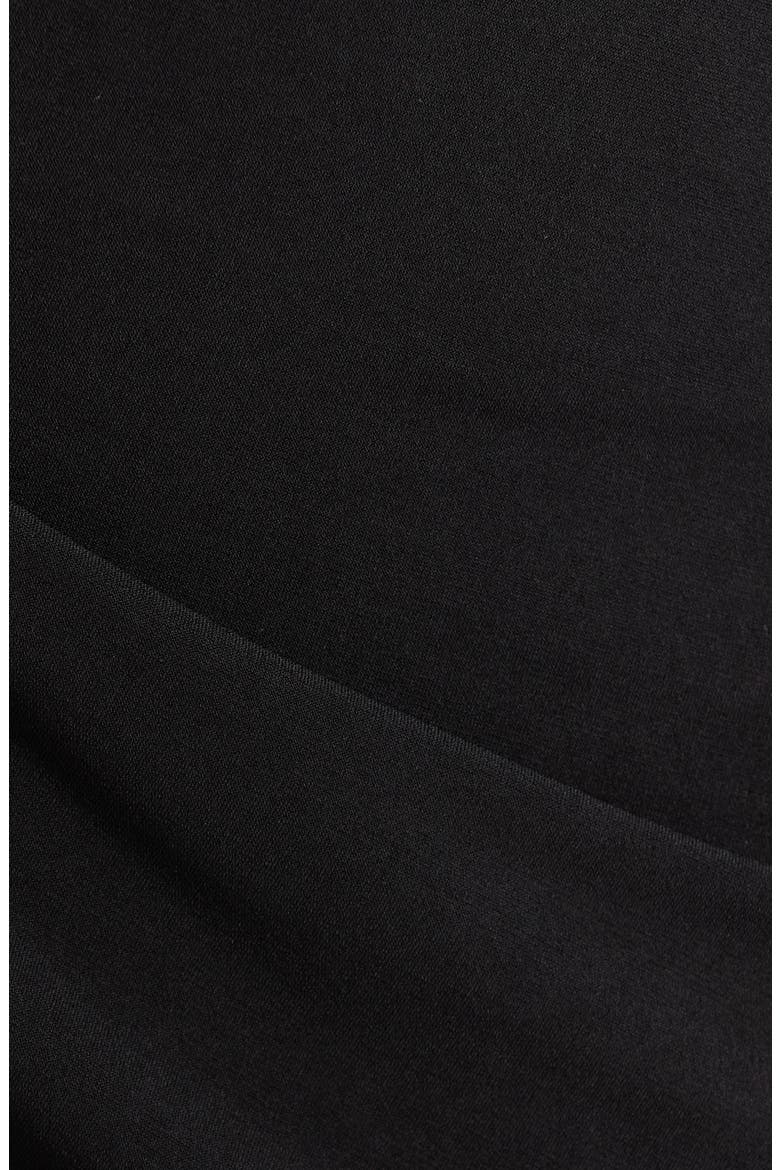 Faux Wrap Dress, Alternate, color, BLACK