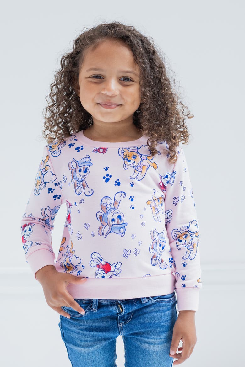 Sensory Friendly Pullover Sweatshirt, Alternate, color, Paw Patrol Pink