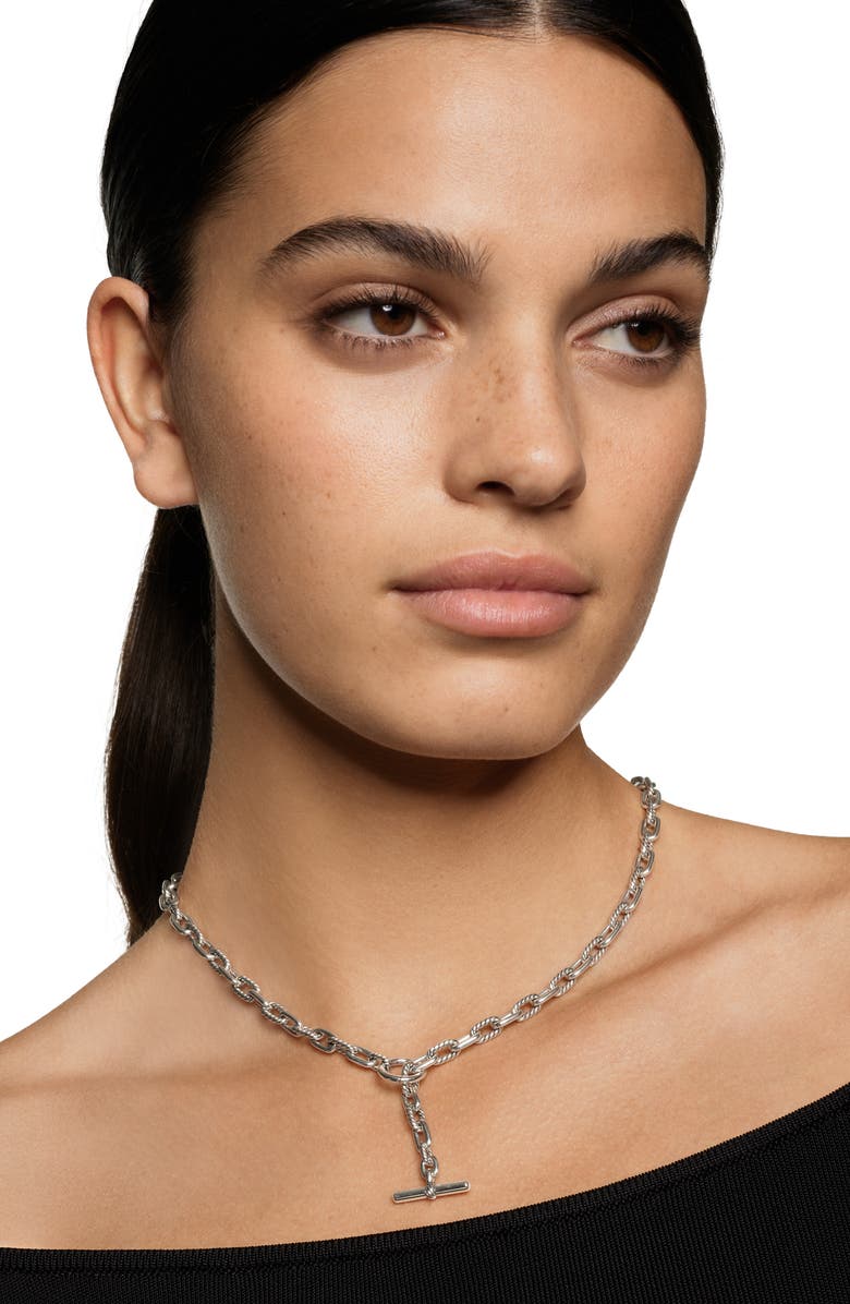 David Yurman Madison<sup>®</sup> Toggle Chain Necklace, Alternate, color, Sterling Silver
