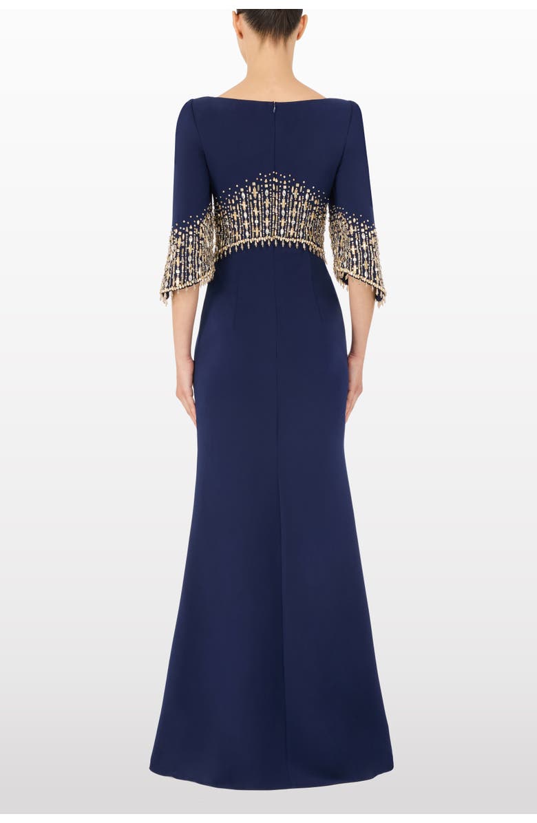 Jenny Packham Electrica Embellished Maxi Dress, Alternate, color, Midnight Kiss