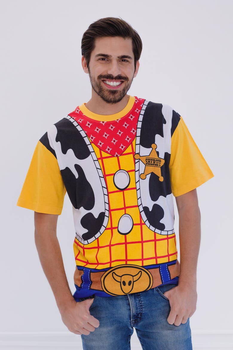 Toy Story Short Sleeve T-Shirt, Alternate, color, Woody Gold Yellow