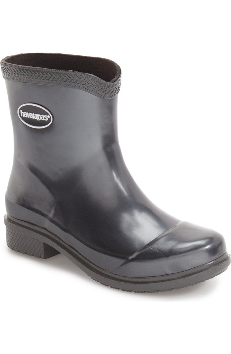Havaianas 'Galochas Low Metallic' Waterproof Rain Boot, Main, color,