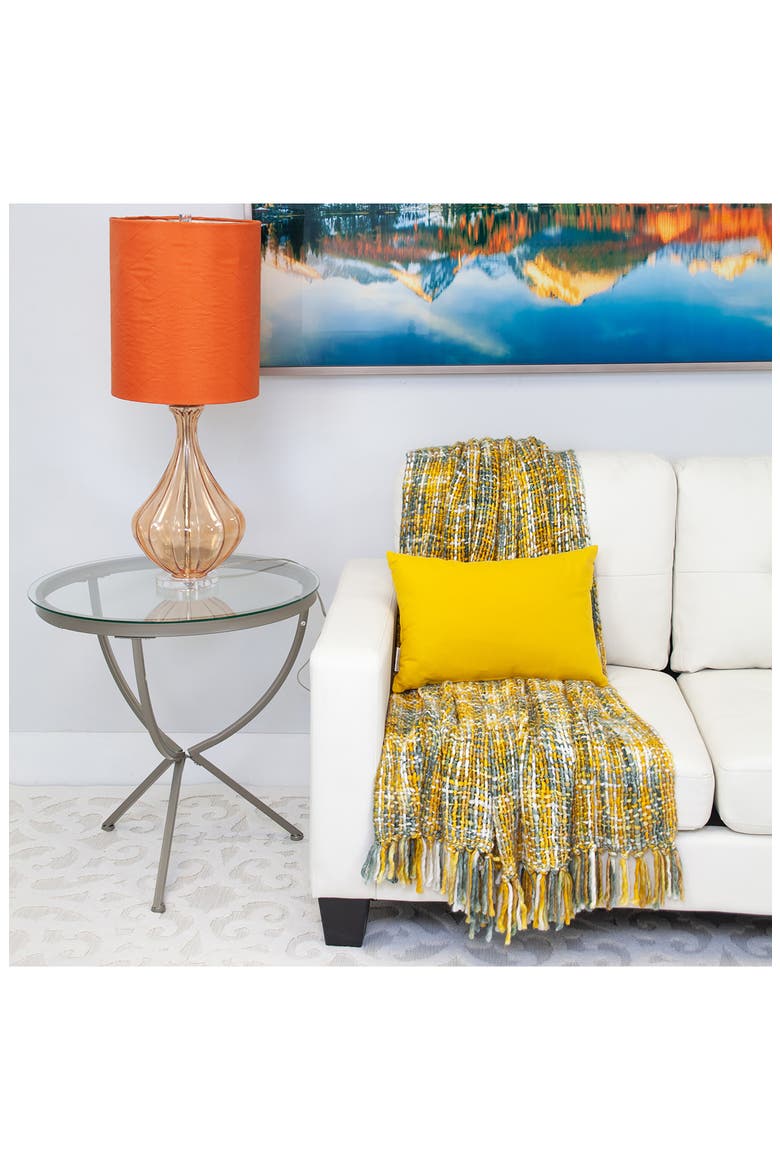 Oblong Throw Pillow, Alternate, color, YELLOW