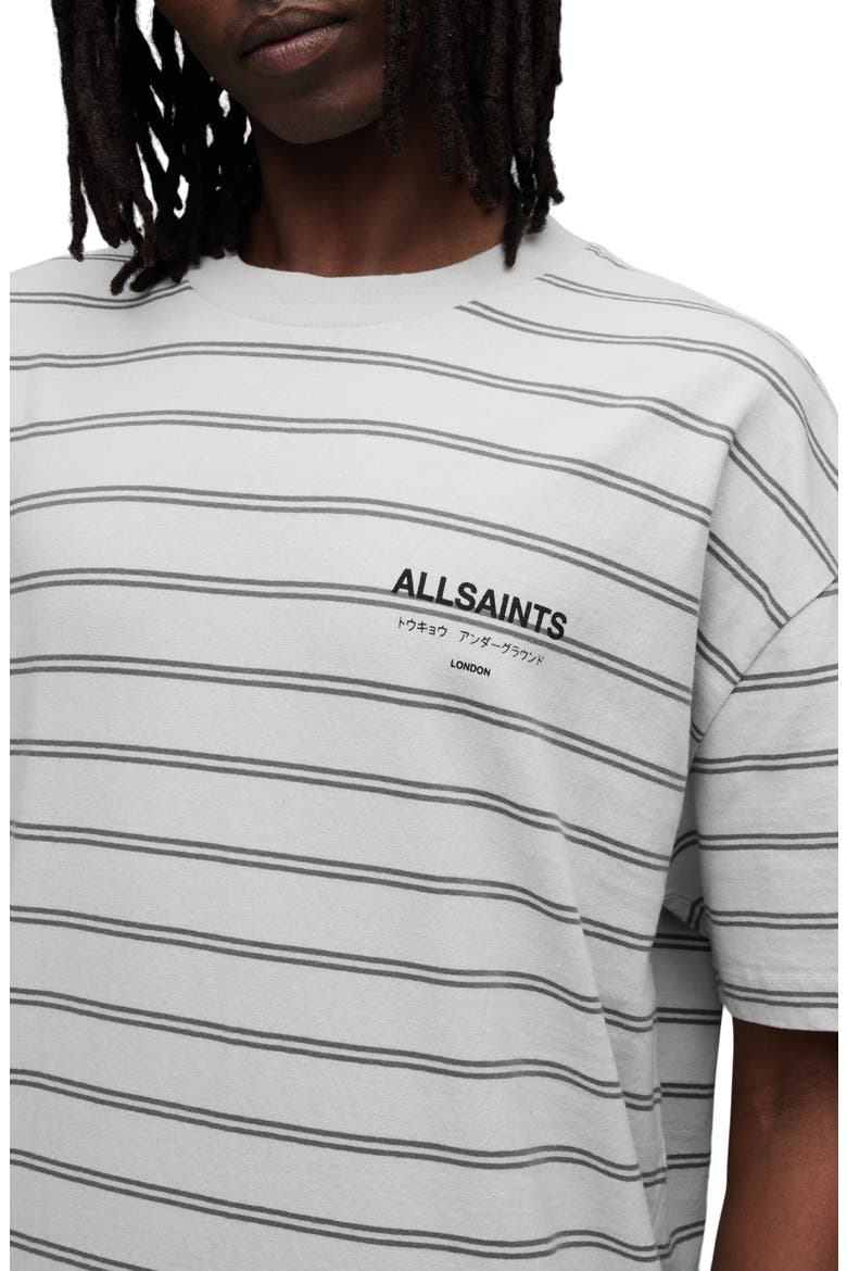 Underground Stripe Cotton Graphic T-Shirt, Alternate, color, SPECKLE GREY