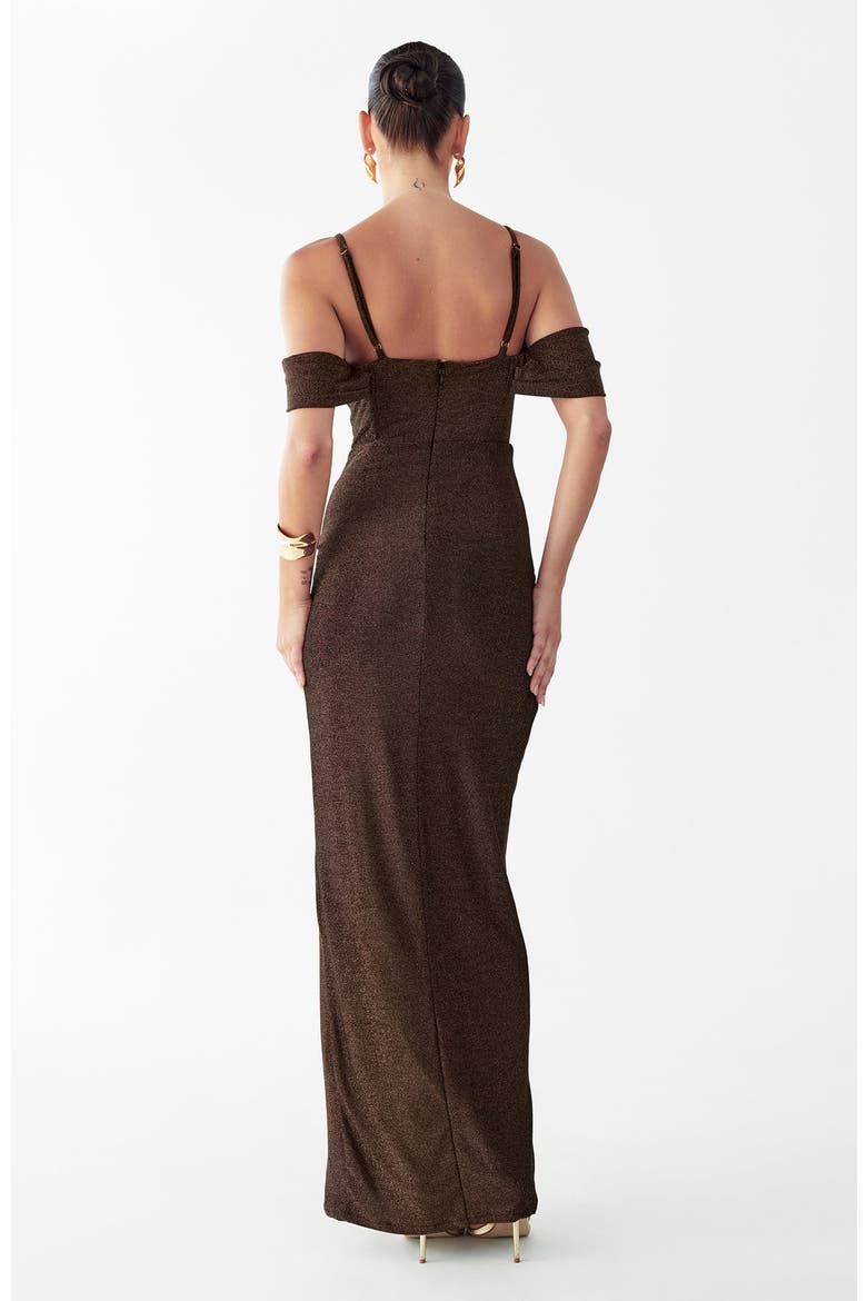Amie Maxi Dress, Alternate, color, Rose Gold