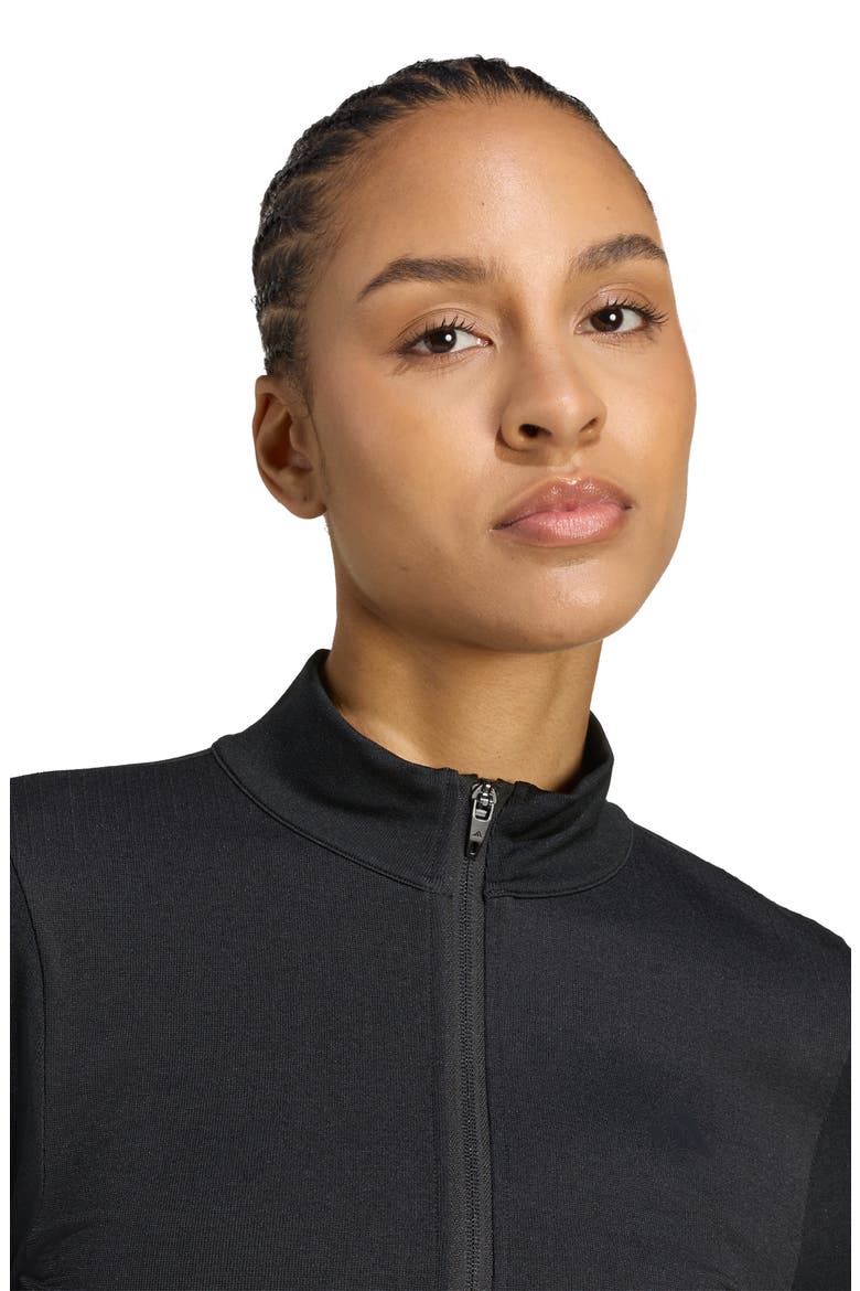 CLIMACOOL Full-Zip Knit Jacket, Alternate, color, BLACK