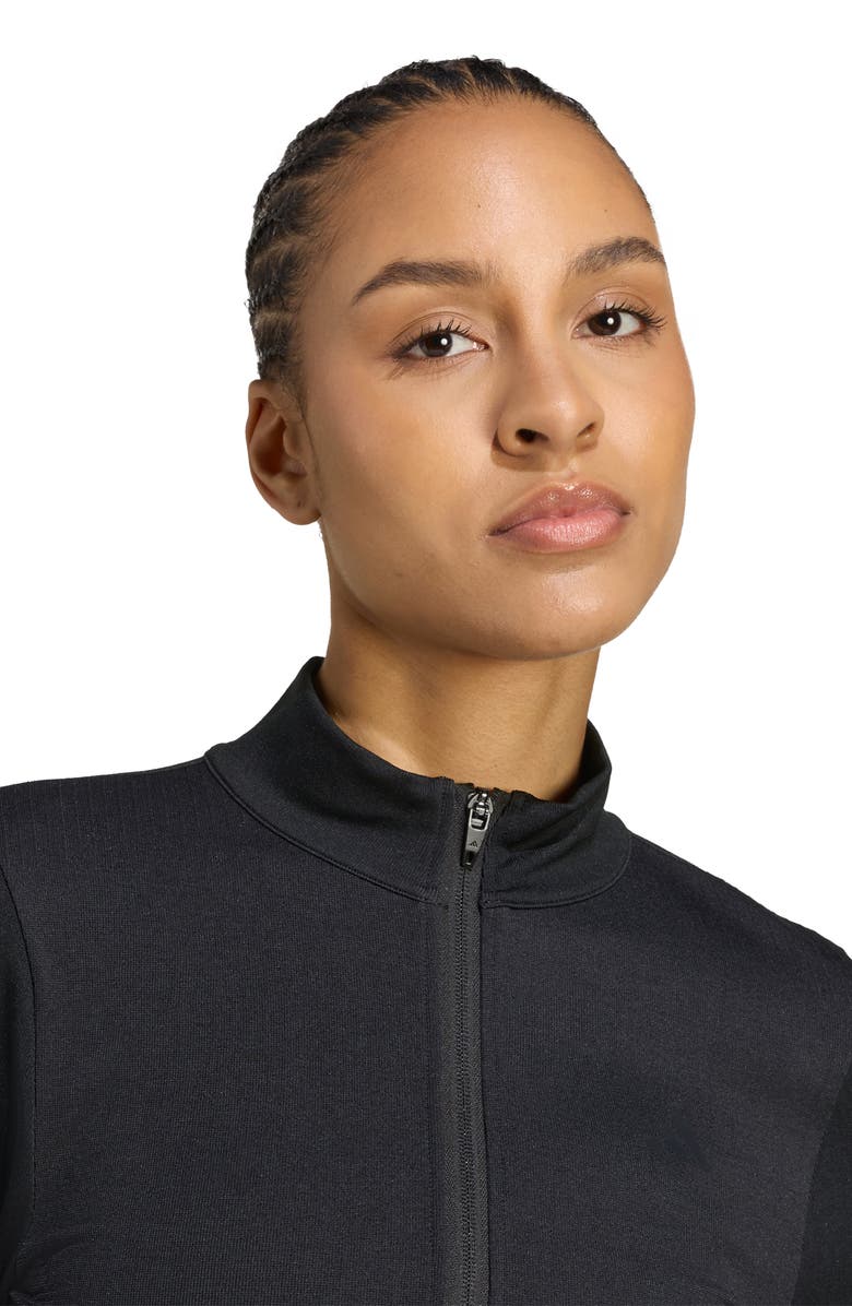 adidas CLIMACOOL Full-Zip Knit Jacket, Alternate, color, Black