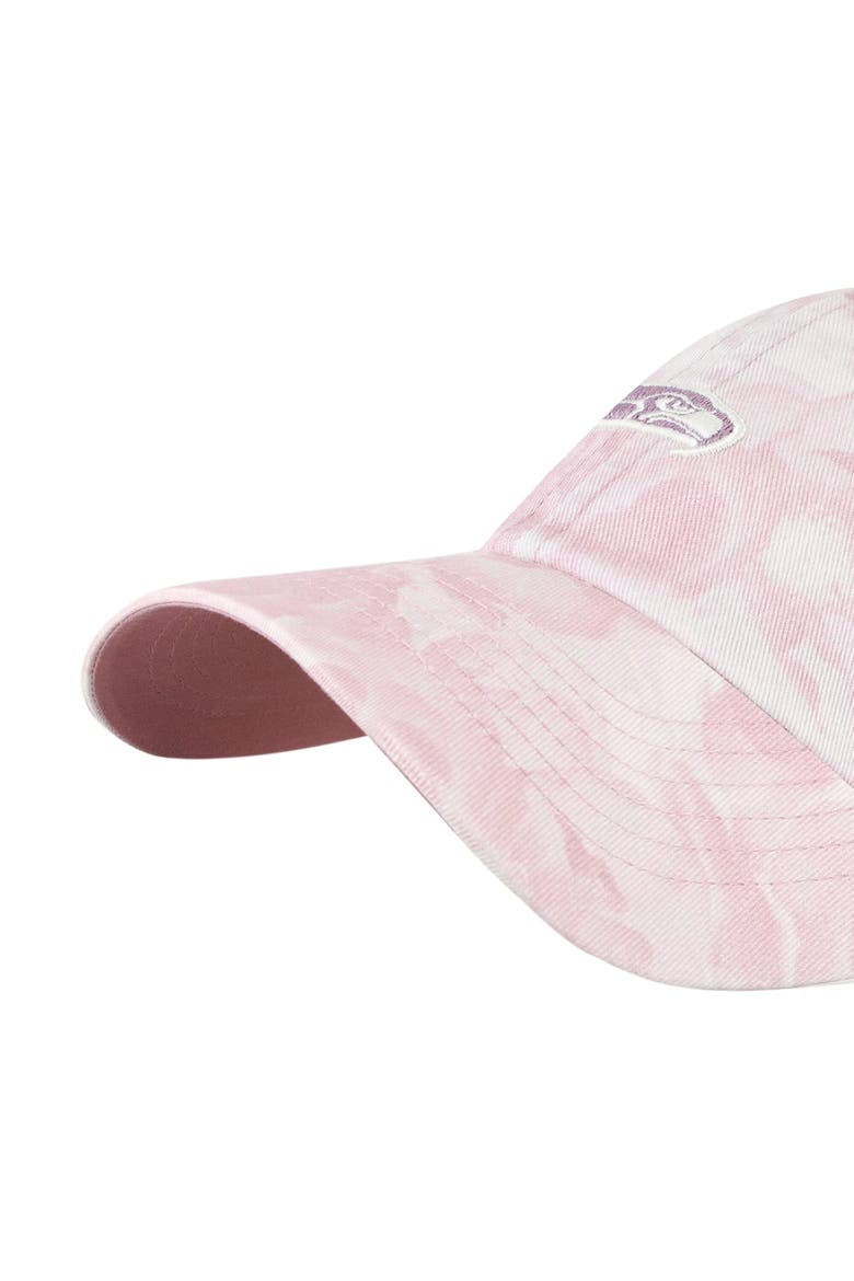 Women's '47 Pink Seattle Seahawks  Gardenia Clean Up Adjustable Hat, Alternate, color, Pink