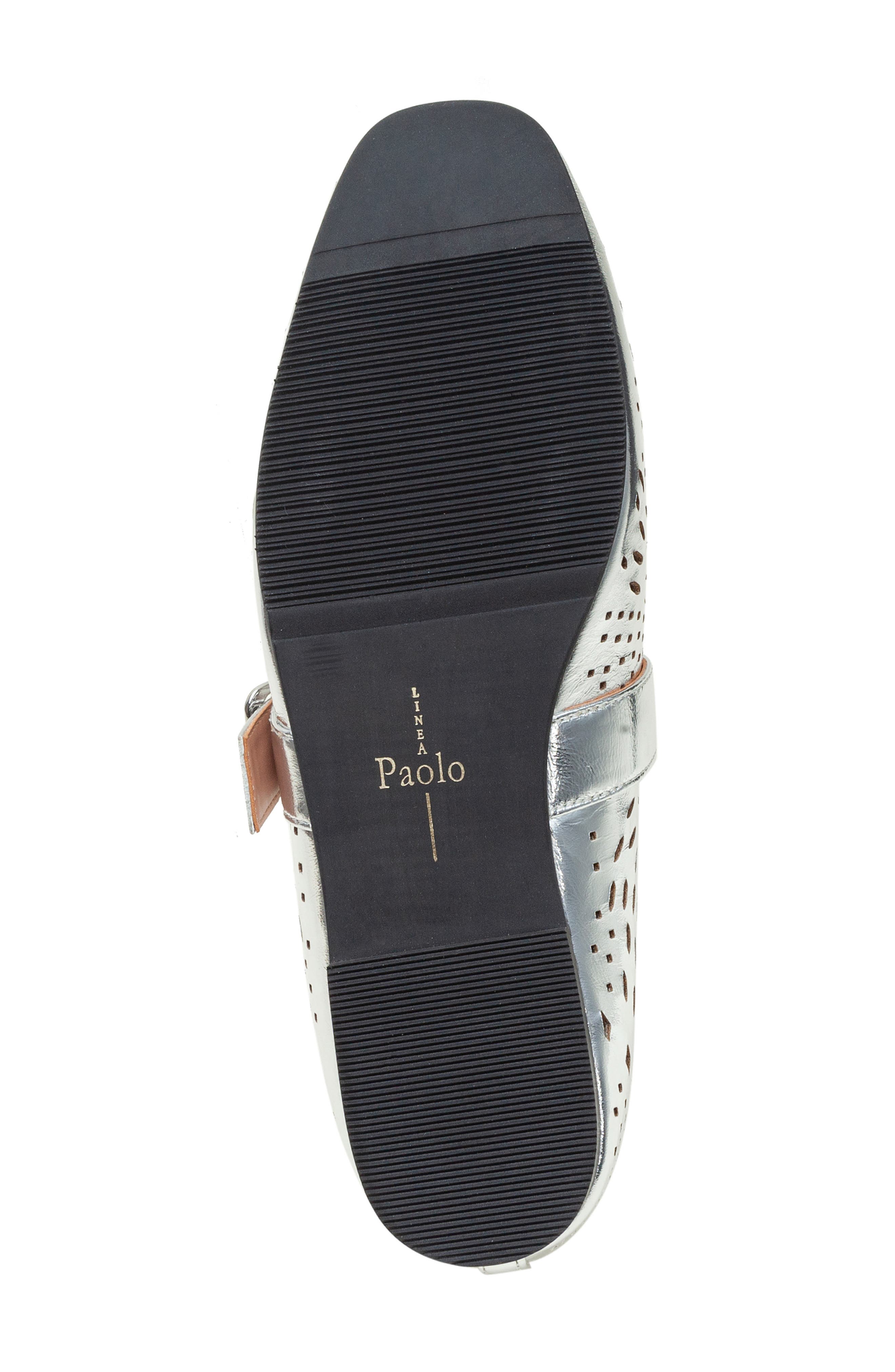 Linea Paolo Miller Mary Jane Flat, Alternate, color, Silver
