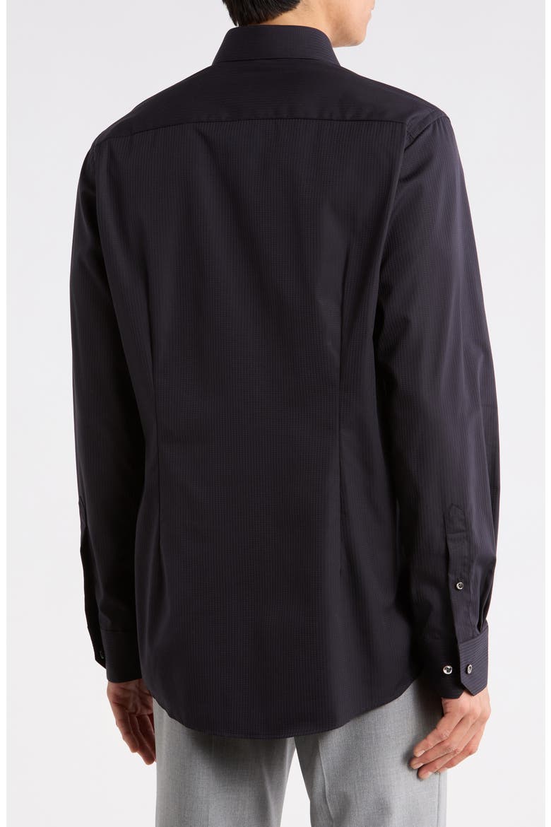 Contemporary Fit Cotton Dress Shirt, Alternate, color, BLACK