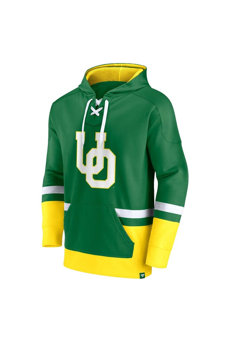 Men's Fanatics Branded Green Oregon Ducks First Battle Pullover Hoodie, Alternate, color, Green