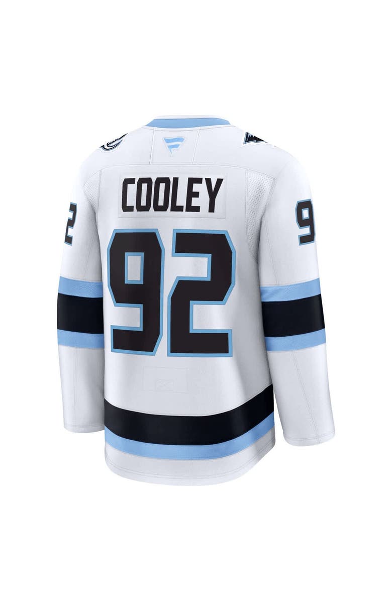 FANATICS Men's Fanatics Logan Cooley White Utah Mammoth Away Premium Player Jersey, Alternate, color, White