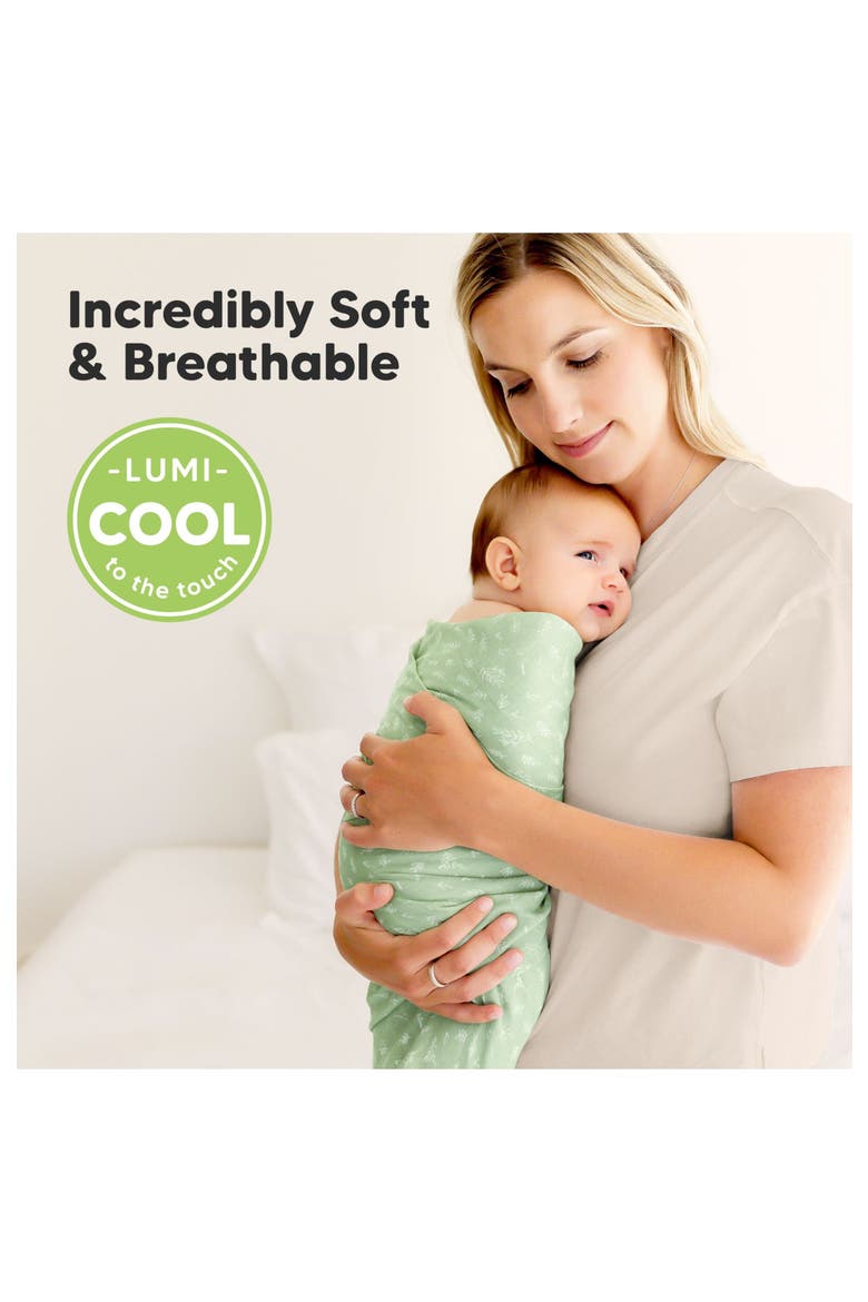 Lumi Muslin Swaddle Blankets, Alternate, color, Bloom