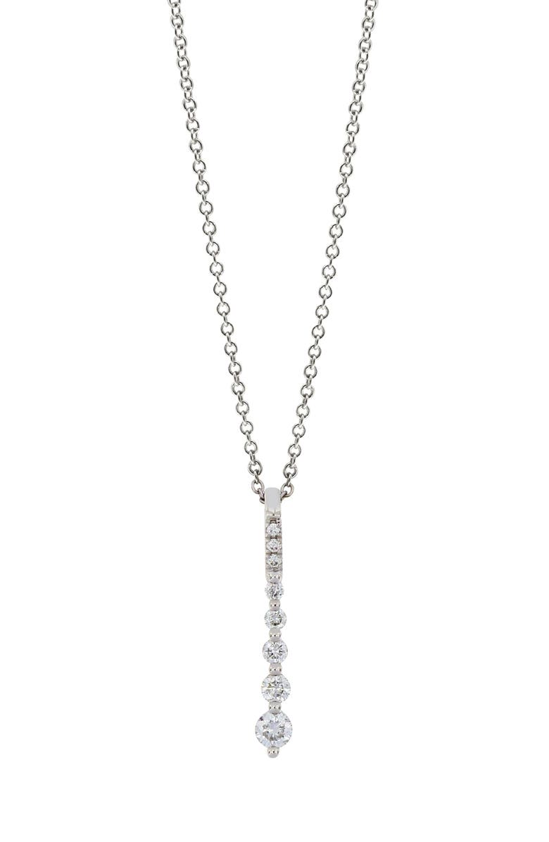 Bony Levy Liora Linear Diamond Pendant Necklace, Main, color, 