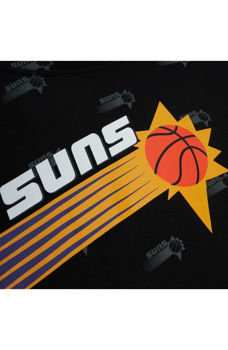Mitchell & Ness Men's Mitchell & Ness Black Phoenix Suns Hardwood Classics Allover Print Pullover Hoodie, Alternate, color, Black