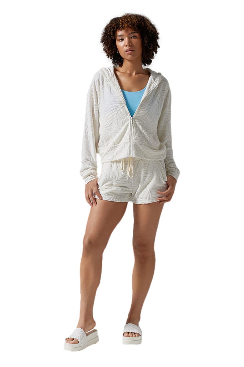 Palm Terry Zip Hoodie, Main, color, COCONUT
