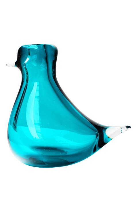 Glass Bird Vase