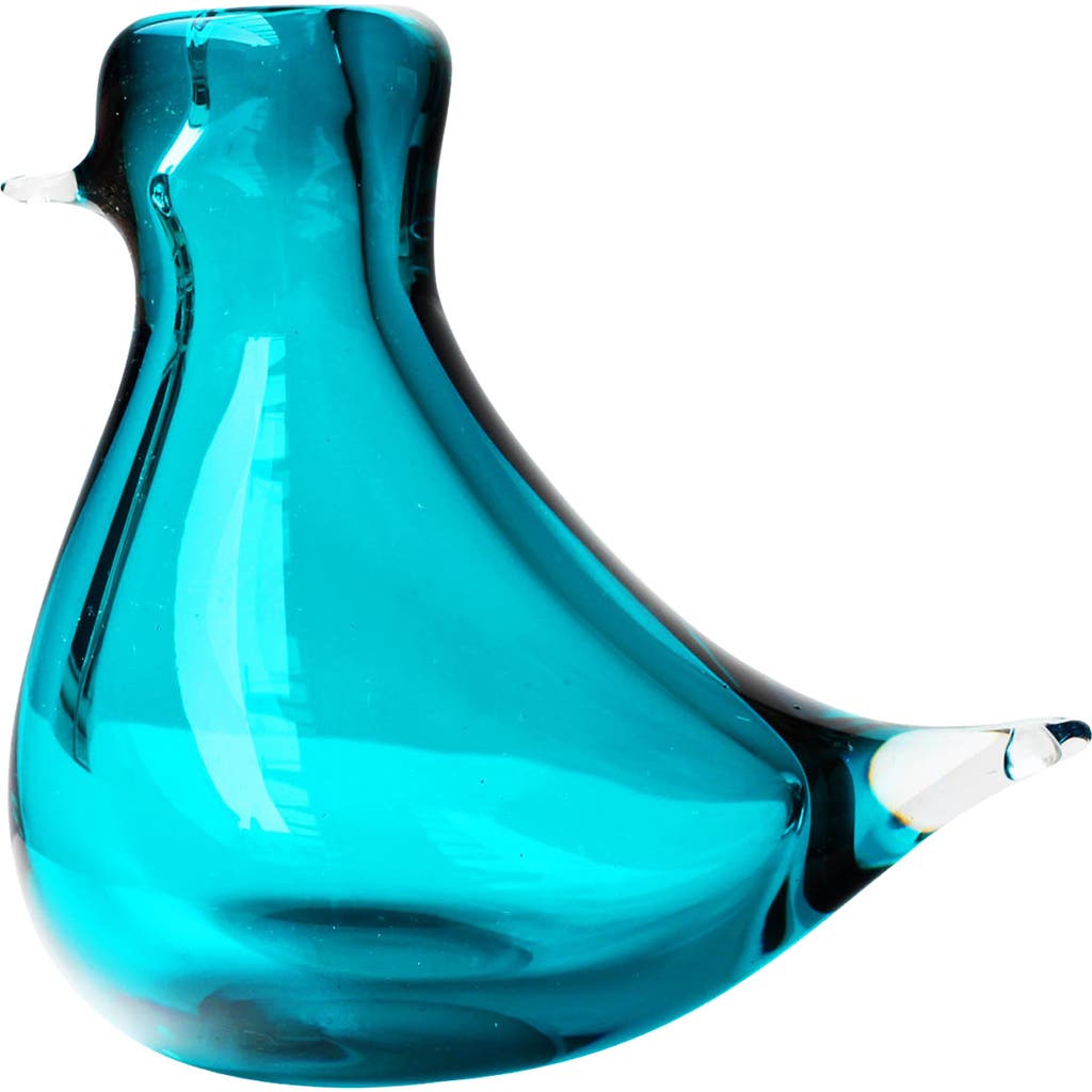 CLOUDNOLA Glass Bird Vase in Blue  product