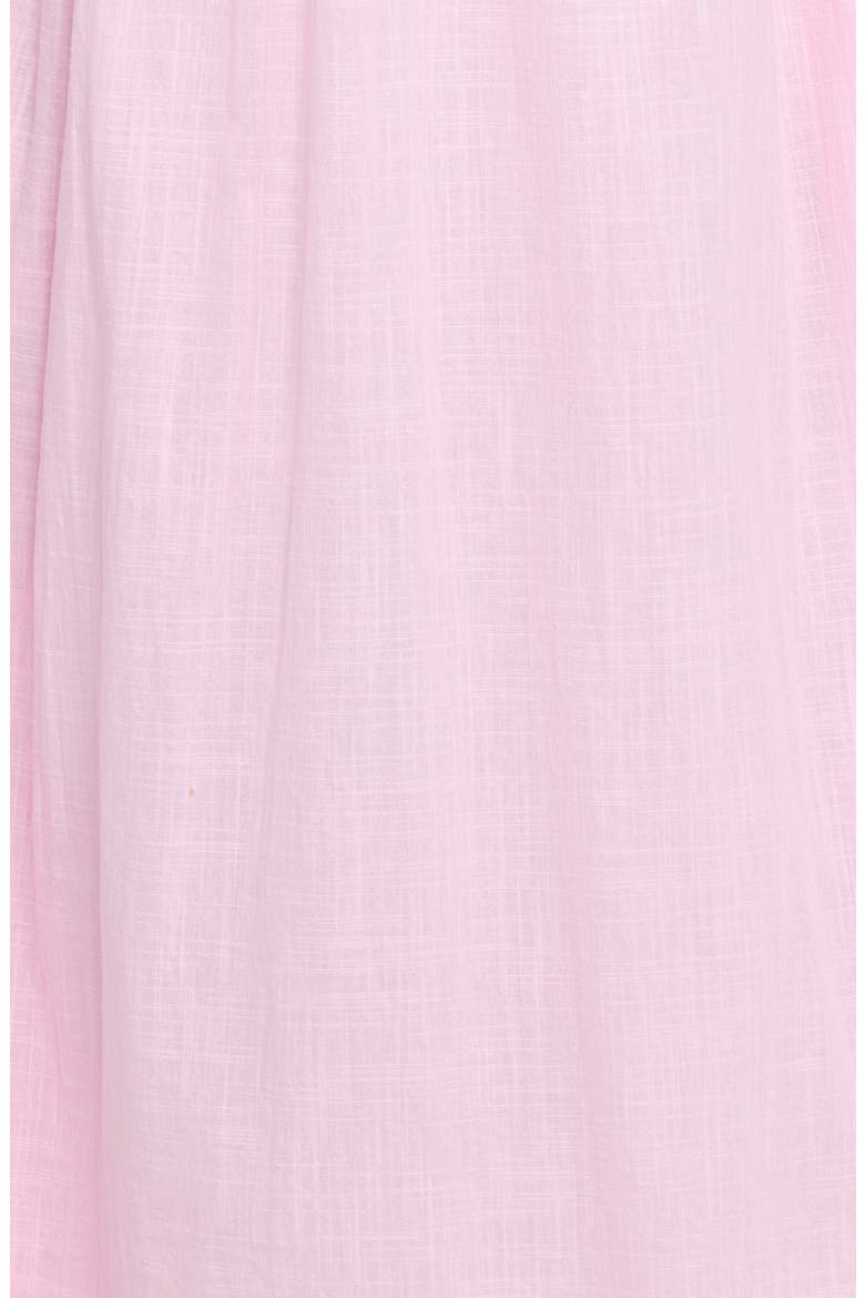 Sullivan Puff Sleeve Cotton Maxi Dress, Alternate, color, PINK