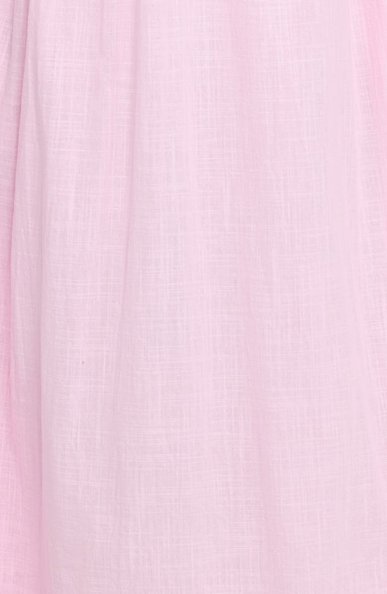 Petal & Pup Sullivan Puff Sleeve Cotton Maxi Dress, Alternate, color, Pink