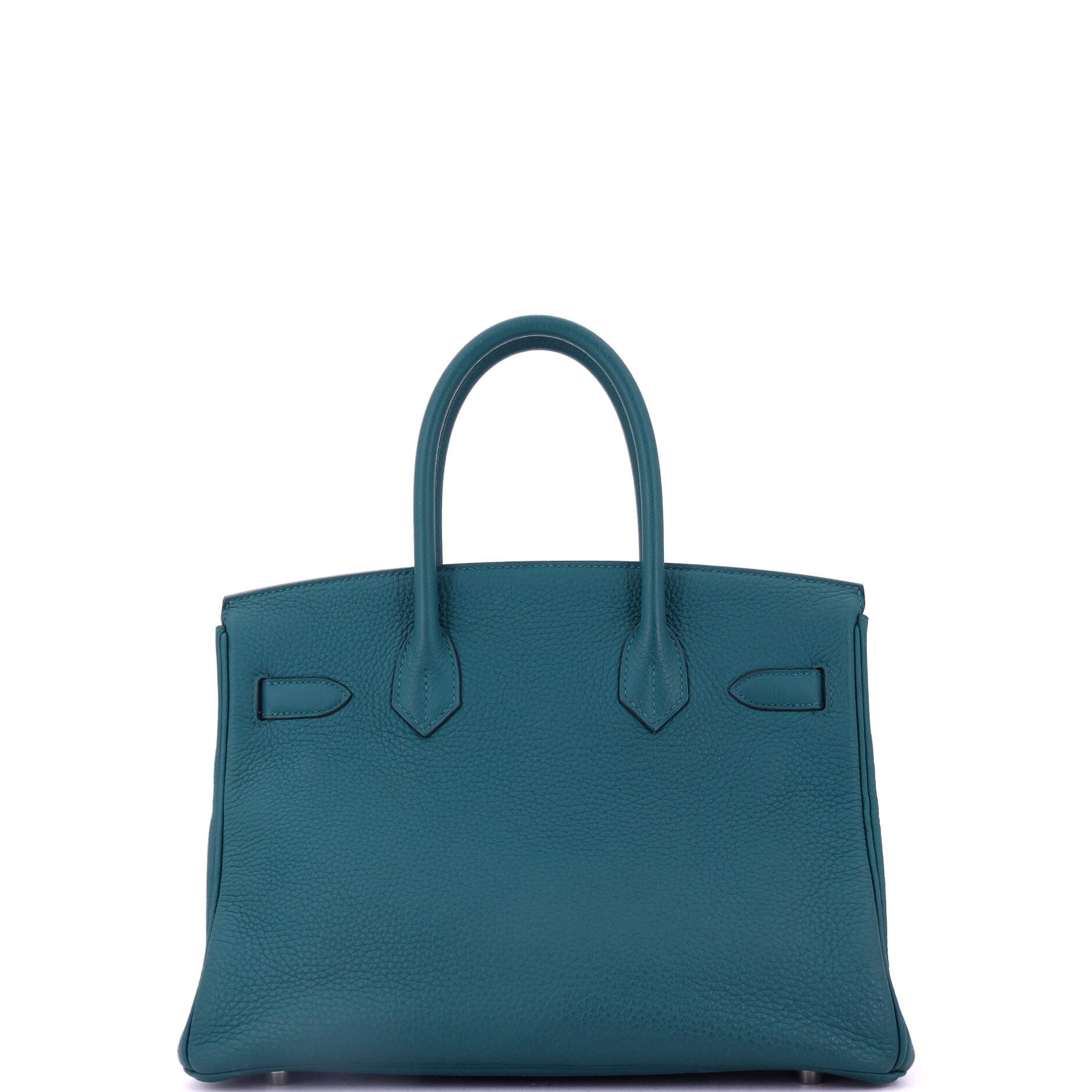 Pre-Owned Hermes Birkin Handbag Green Togo with Palladium Hardware 25, Alternate, color, Vert Bosphore