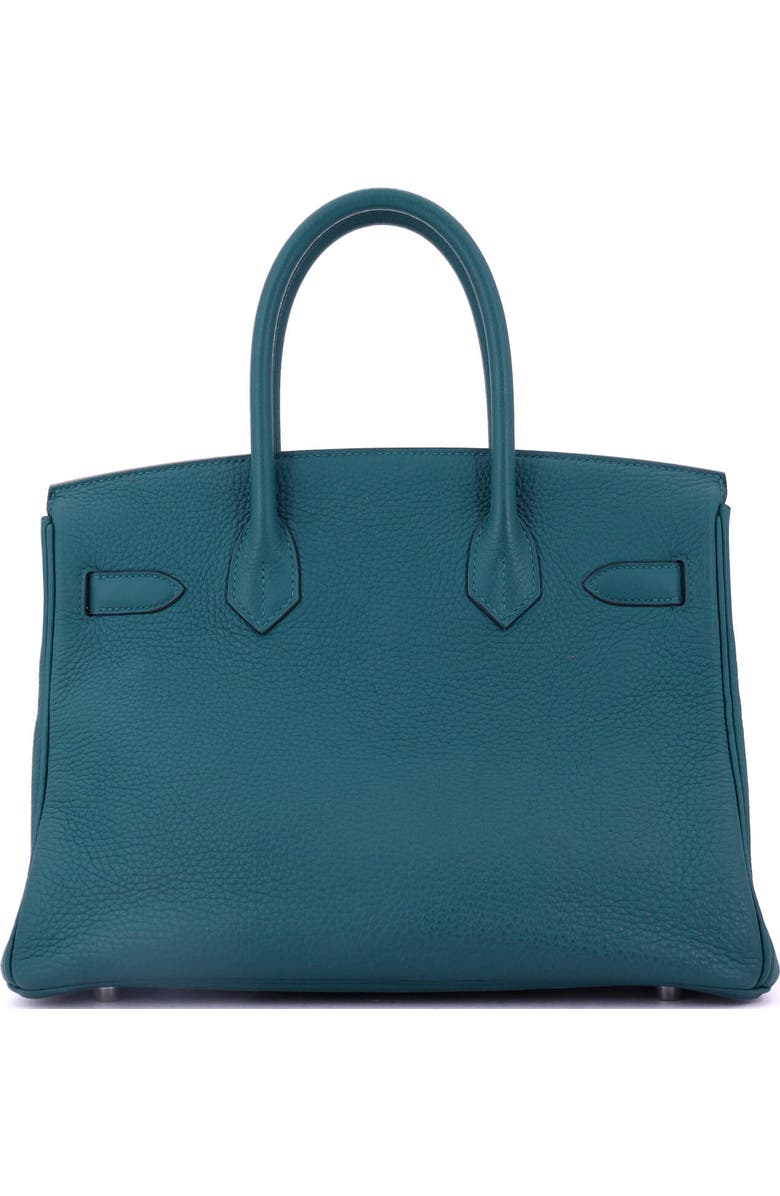 Pre-Owned Hermes Birkin Handbag Green Togo with Palladium Hardware 25, Alternate, color, Vert Bosphore