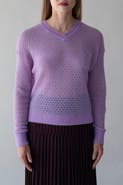 SSKEIN Lacey Pointelle Pullover