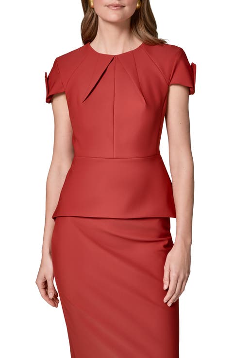 Structured Peplum Top