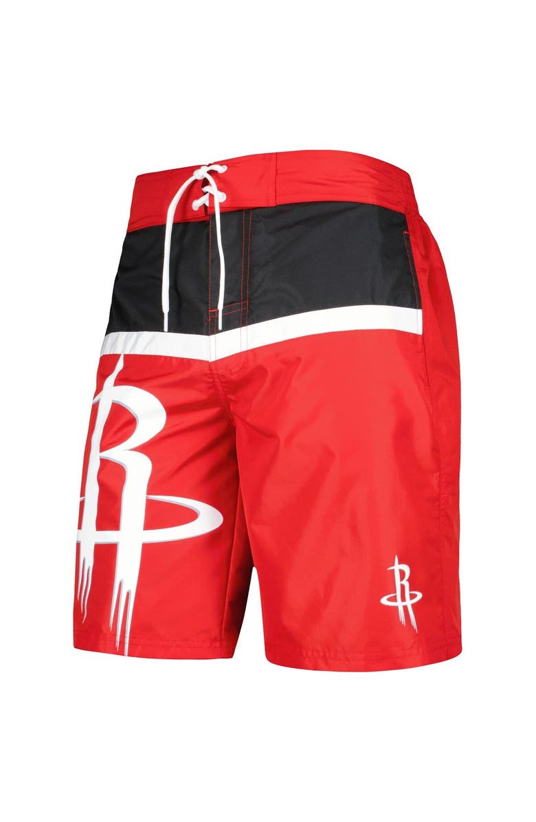 G-III SPORTS BY CARL BANKS Men's G-III Sports by Carl Banks Red Houston Rockets Sea Wind Swim Trunks, Alternate, color, Red