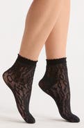 Nordstrom Sparkle Fishnet Ankle Socks