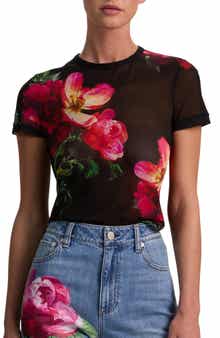 Tess Floral Mesh T-Shirt