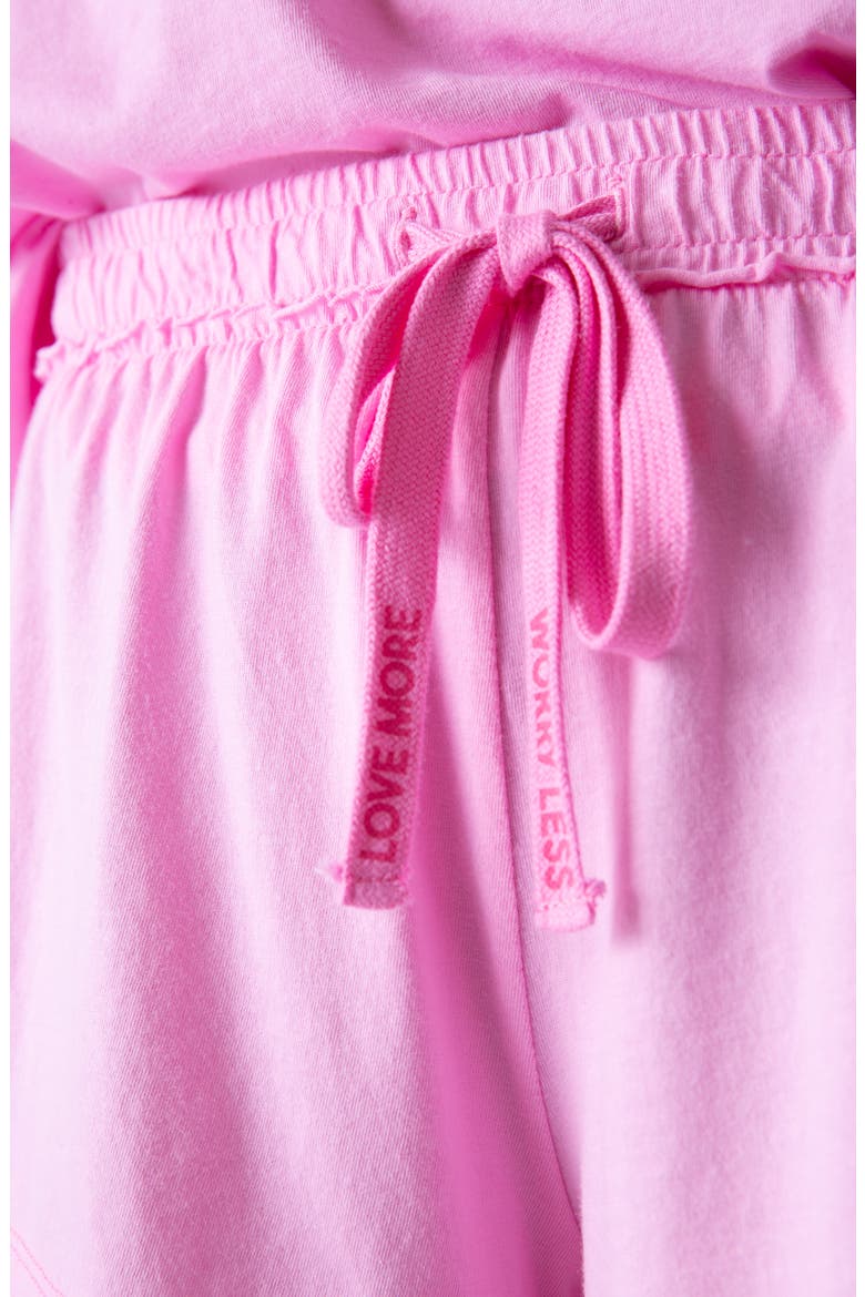 Shine Bright Lounge Shorts, Alternate, color, BRIGHT PINK