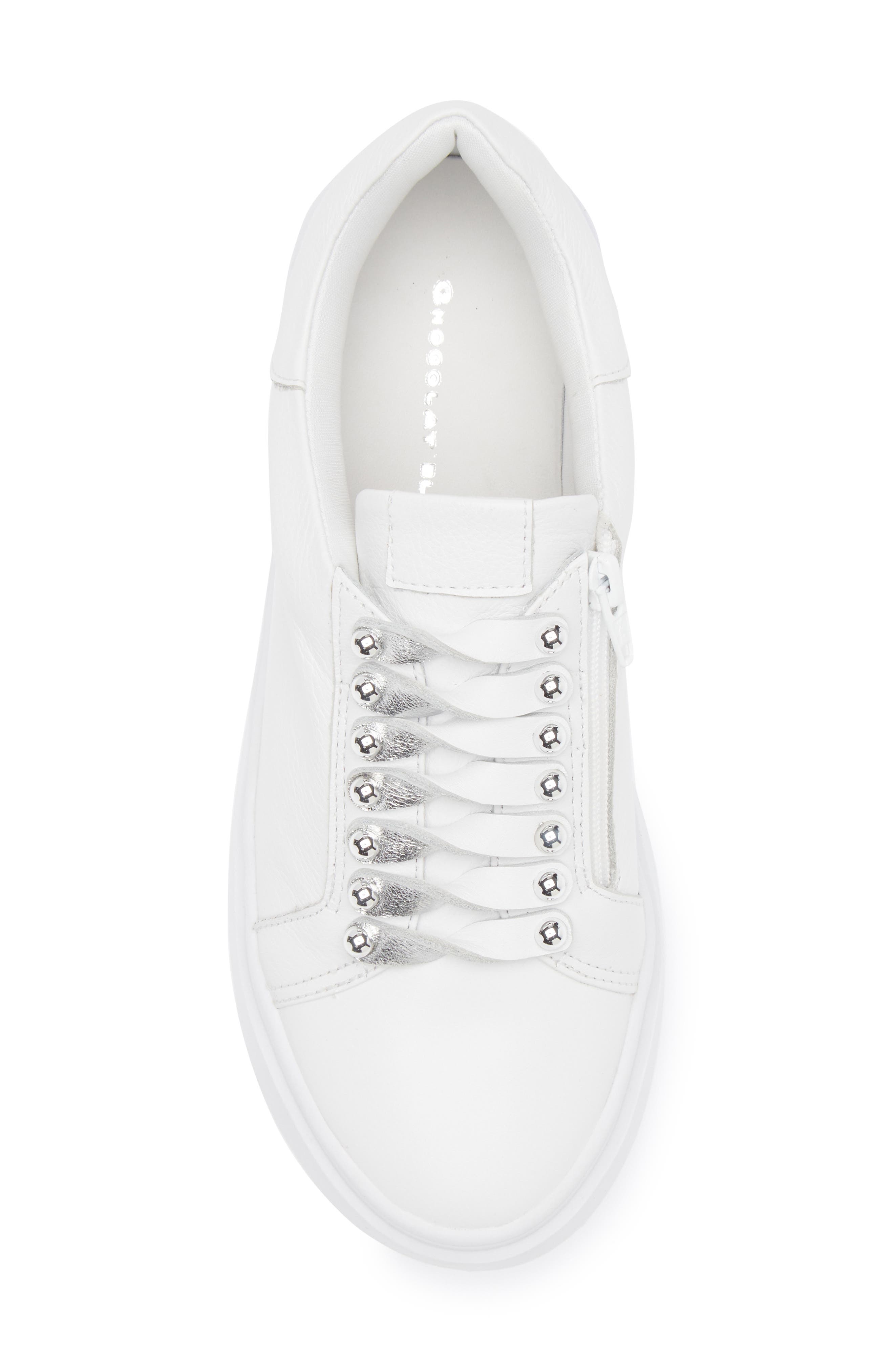Chocolat Blu Vega Sneaker, Alternate, color, White Leather