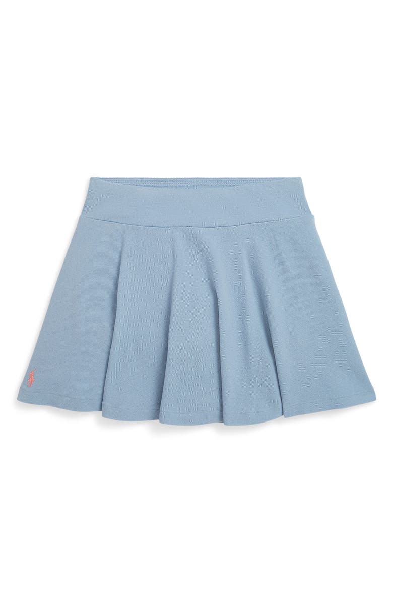 Polo Ralph Lauren Kids' Stretch Tennis Skort, Main, color, Vessel Blue