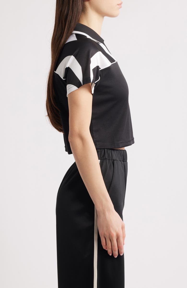 PUMA Archive Football Crop Polo, Alternate, color, Puma Black-Puma White