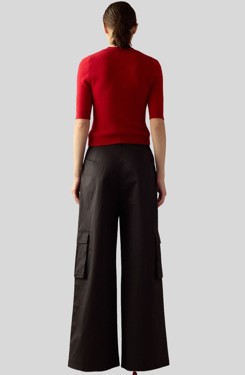 Cynthia Rowley Marbella Cotton Cargo Pant, Alternate, color,