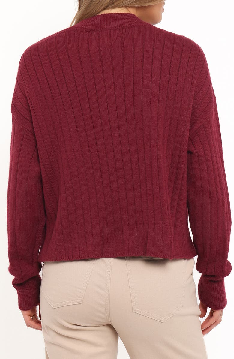 Petal & Pup Loulani Heart Button Cardigan, Alternate, color, Cherry