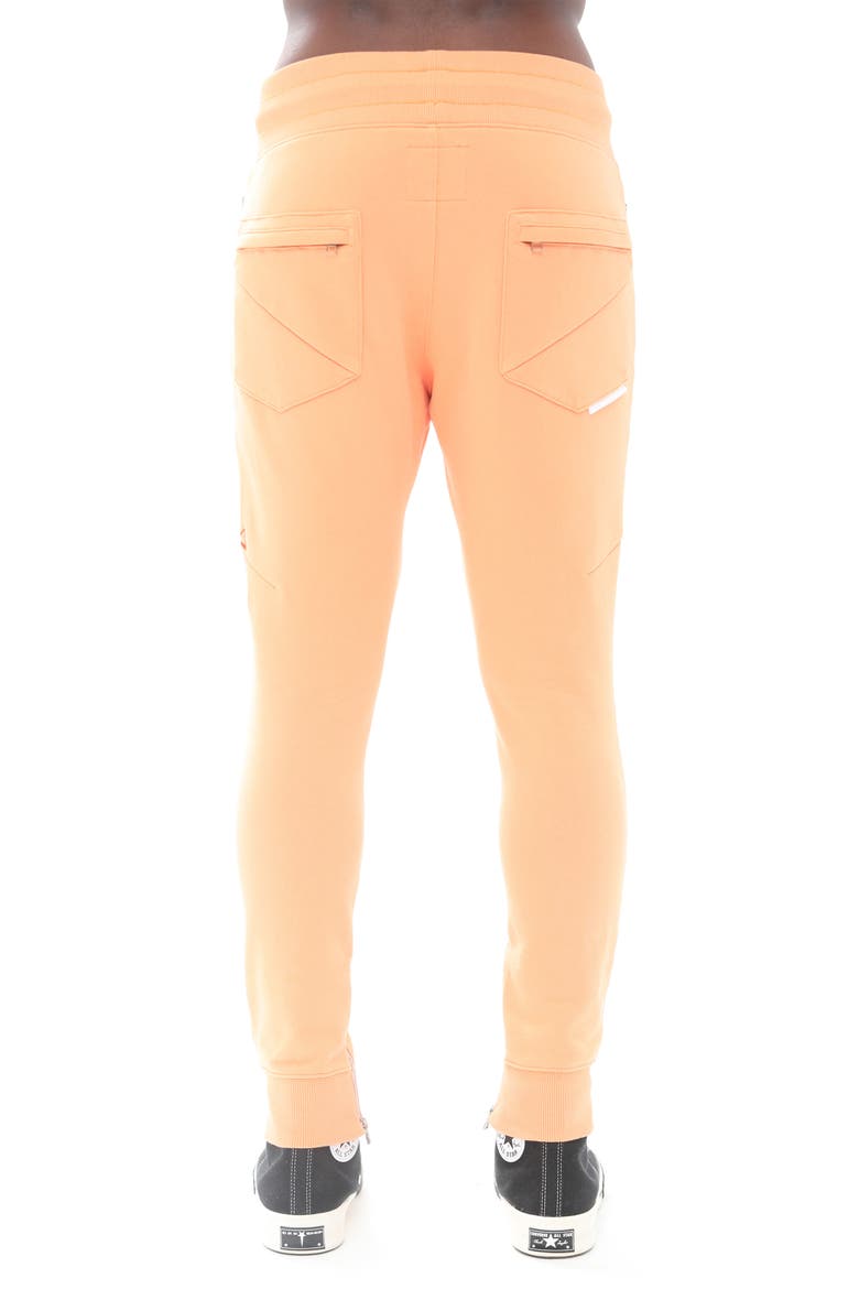 Zip Pocket Cotton Sweatpants, Alternate, color, APRICOT
