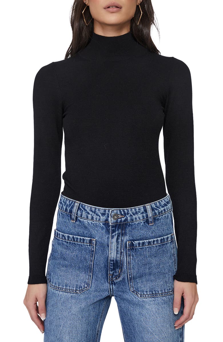 Bardot Selina Turtleneck Sweater, Main, color, 