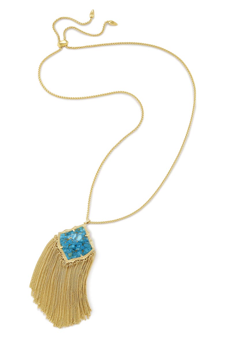 Kingston Pendant Necklace, Alternate, color, TURQUOISE MAGNESITE/ GOLD