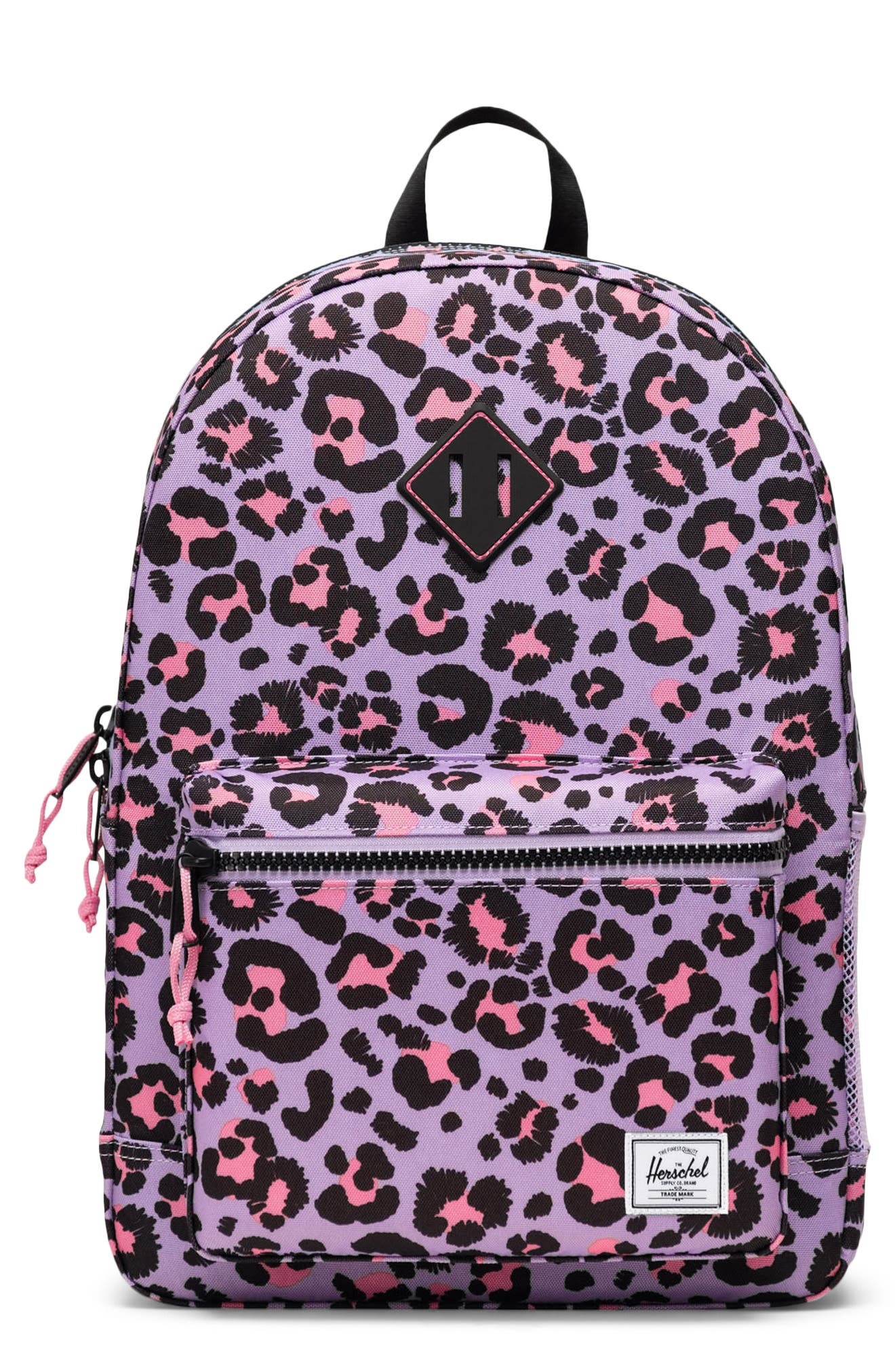 Herschel Supply Co. Kids' Heritage Youth Backpack, Main, color, Scribble Leopard Sachet Pink