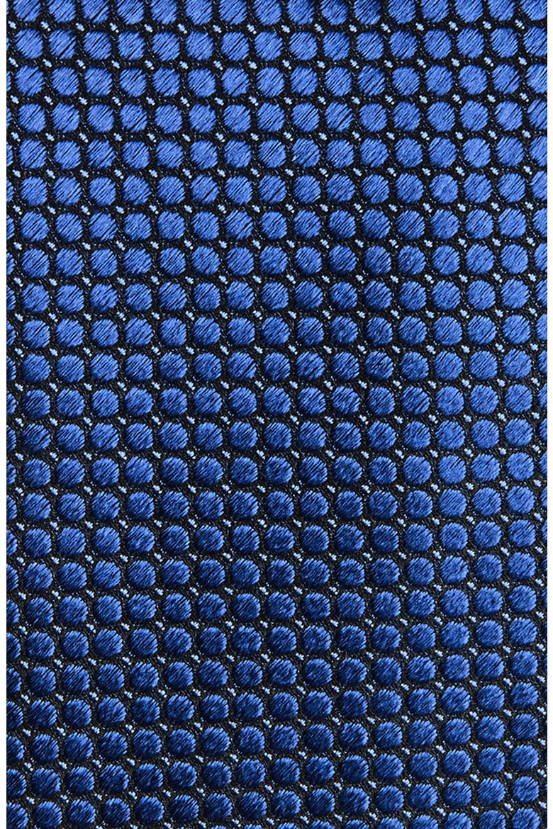 Dot Silk Jacquard Tie, Alternate, color, NAVY