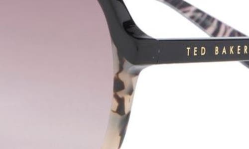 Ted Baker 57mm Gradient Aviator Sunglasses In Purple