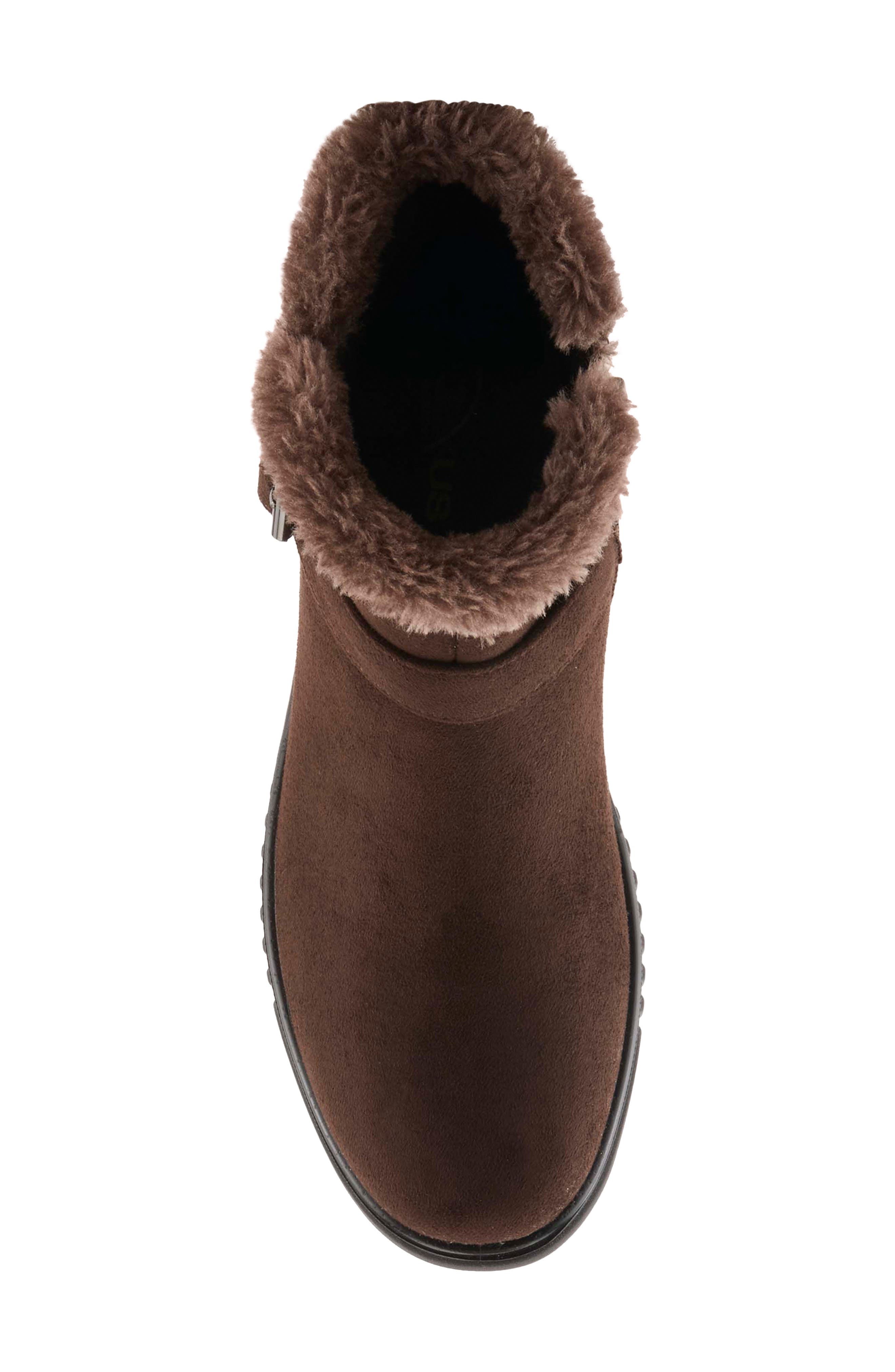 Badisco Faux Fur Bootie, Alternate, color, CHOCOLATE BROWN