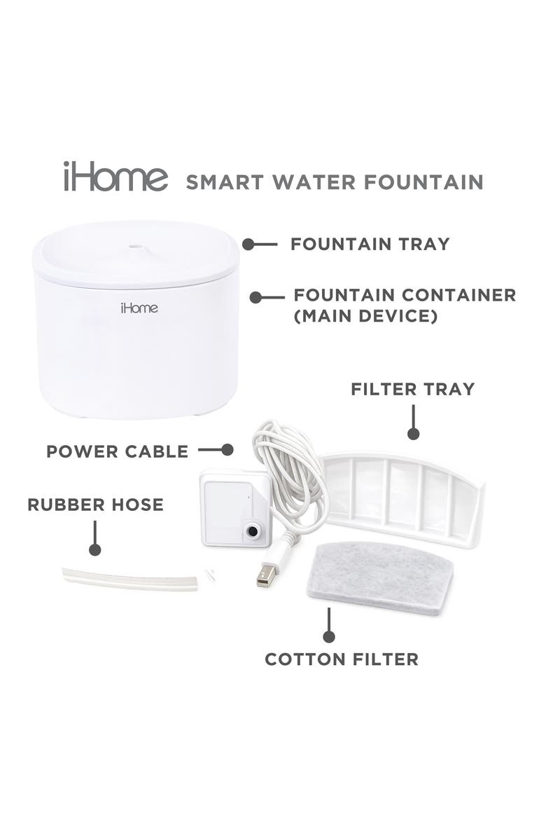 Pet Water Fountain, Alternate, color, CLEAR