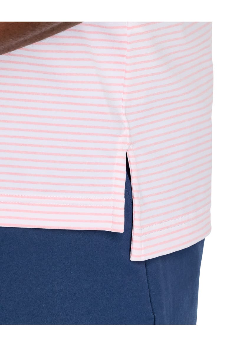 Big & Tall Bradley Stripe Sankaty Polo Shirt, Alternate, color, HIBISCUS TEJEDA