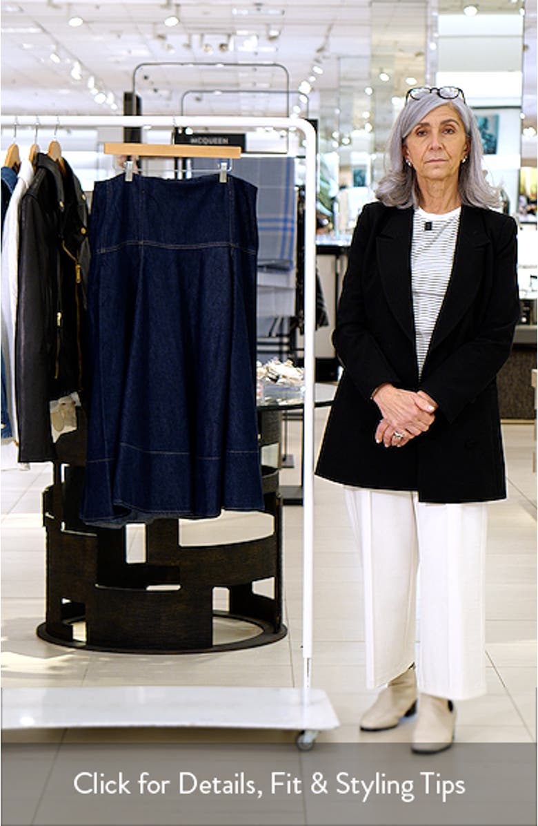 Dropped Waist Denim Skirt, sales video thumbnail