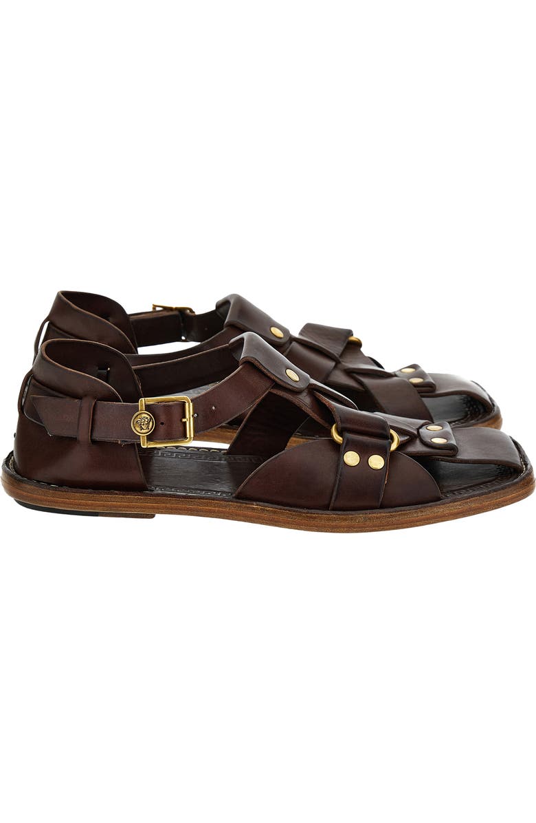 Versace First Line Souvenir Fisherman Sandal, Alternate, color, Burnt-Gold