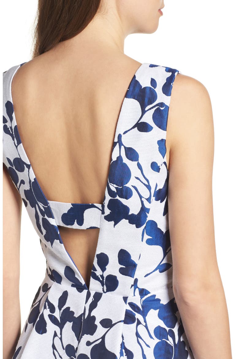 Fit & Flare Dress, Alternate, color, IVYNAVY